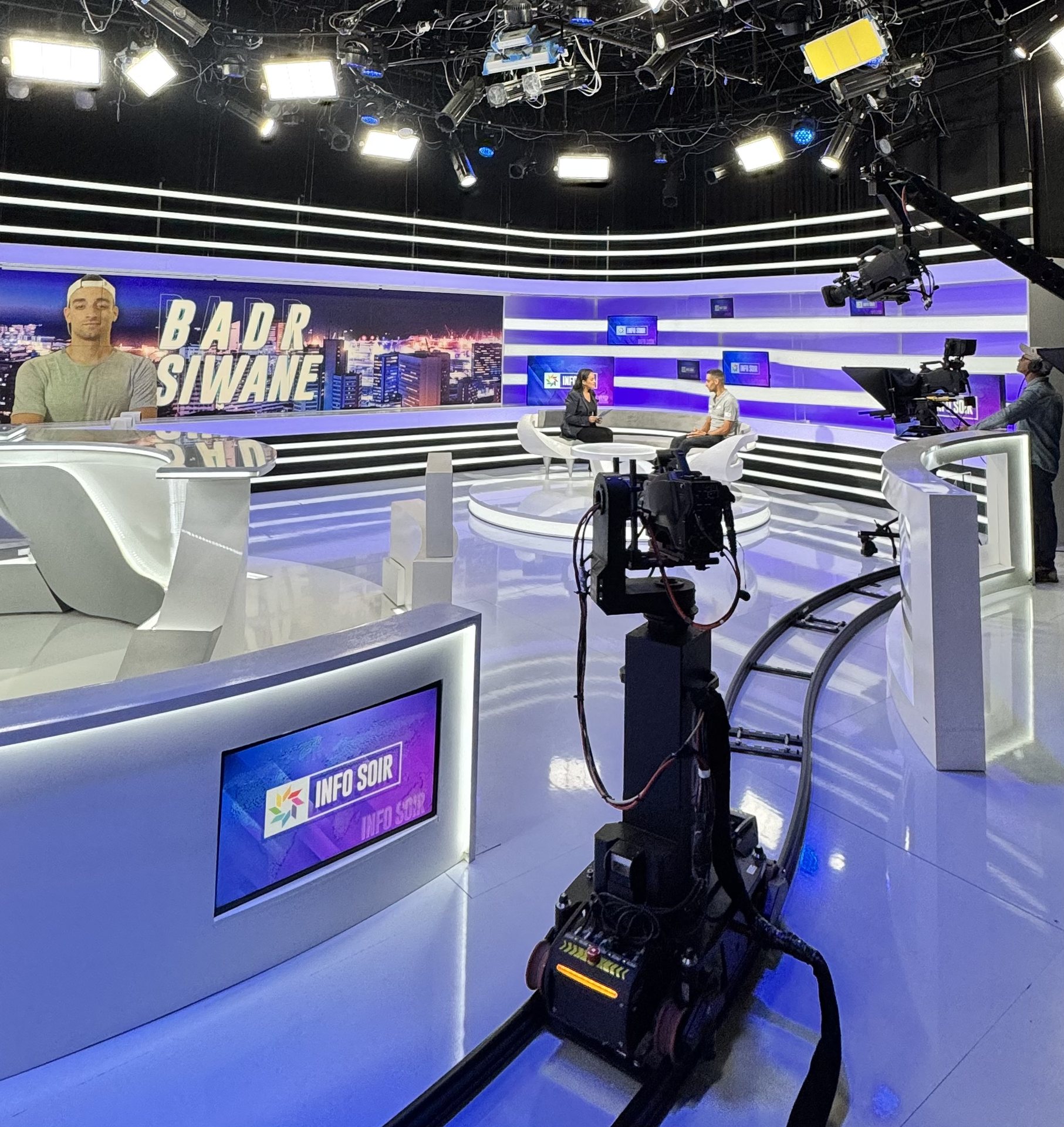 Badr Siwane sur le plateau TV de 2M
