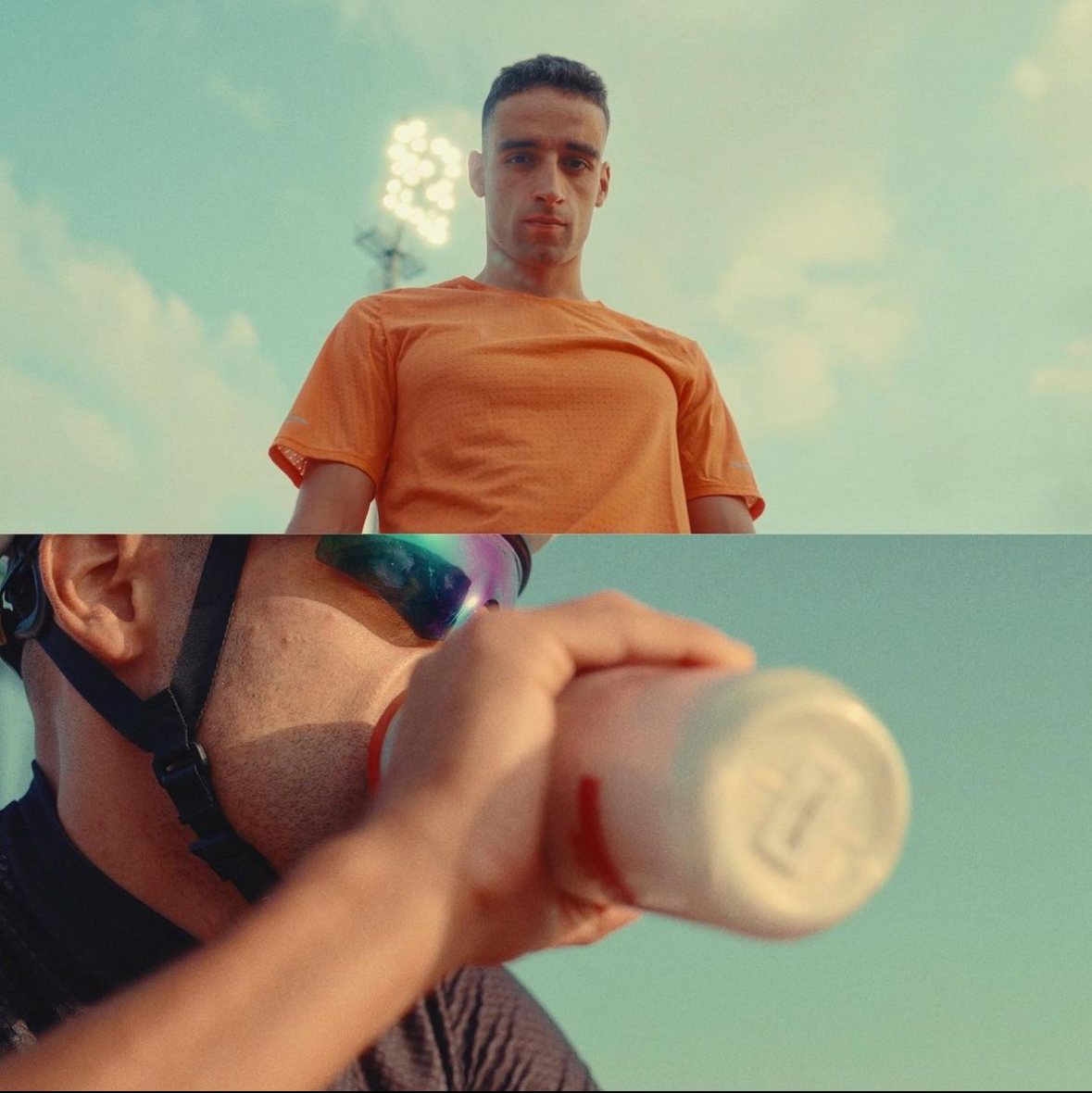 Badr Siwane lors d'un tournage Nike