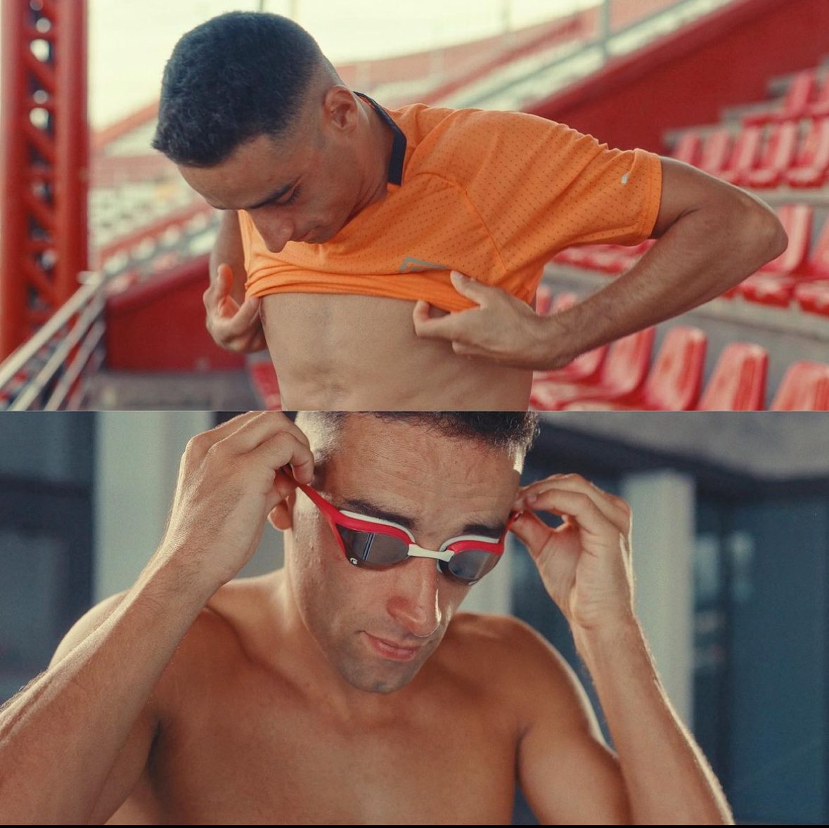 Badr Siwane lors d'un tournage Nike